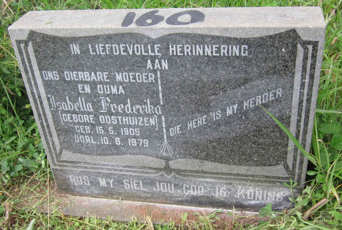 LABUSCHAGNE Isabella Frederika nee OOSTHUIZEN 1905-1979