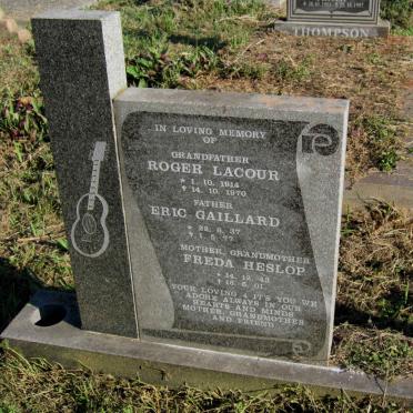 LACOUR Roger 1914-1970 :: GAILLARD Eric 1937-1977 :: HESLOP Freda 1943-2001