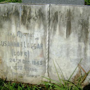LAGGAR Susannah nee LOVE -1945