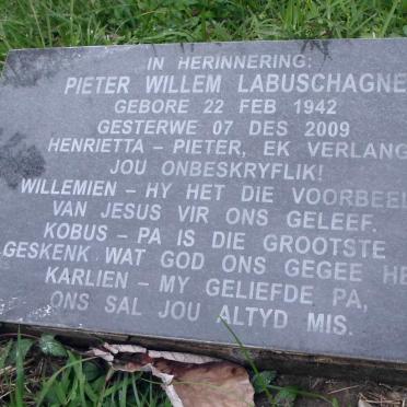 LABUSCHAGNE Pieter Willem 1942-2009