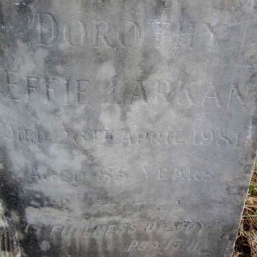 LARKAN Dorothy Effie -1981