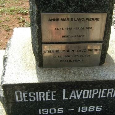 LAVOIPIERRE Joseph 1873-1942 &amp; Eveline 1872-1940 :: LAVOIPIERRE Desirée 1905-1986