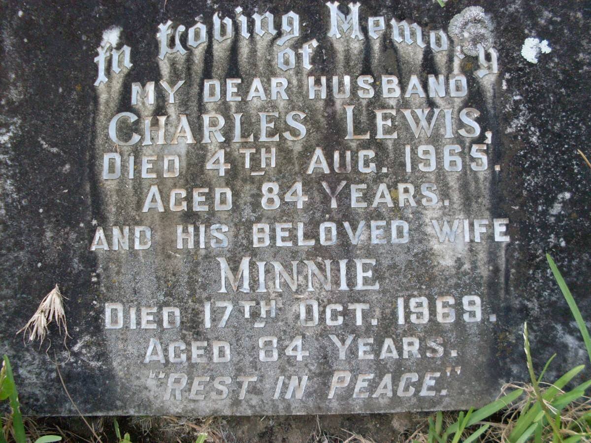 LEWIS Charles -1965 &amp; Minnie -1969