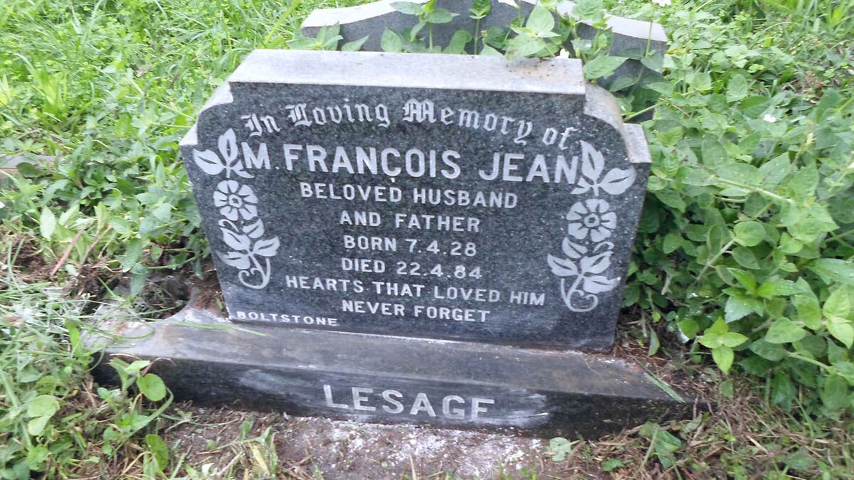 LESAGE M. Francois Jean 1928-1984