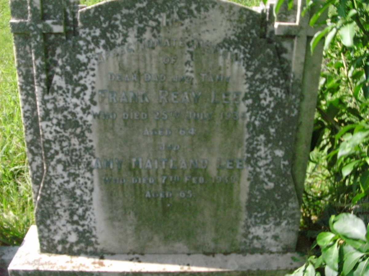 LEE Frank Reay -1936 &amp; Amy Maitland -1939