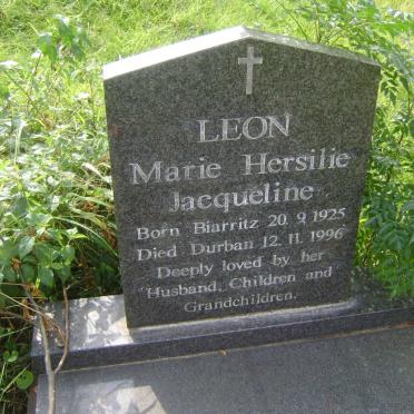 LEON Marie Hersilie Jacqueline 1925-1996