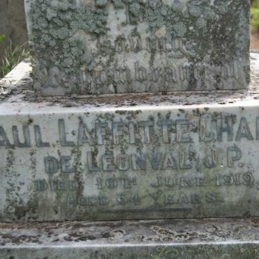 LEONVAL Paul Lafitte Chappe, de -1919 &amp; Penelope Mary Louise Chappe -1950 