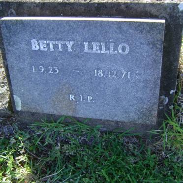 LELLO Betty 1923-1971