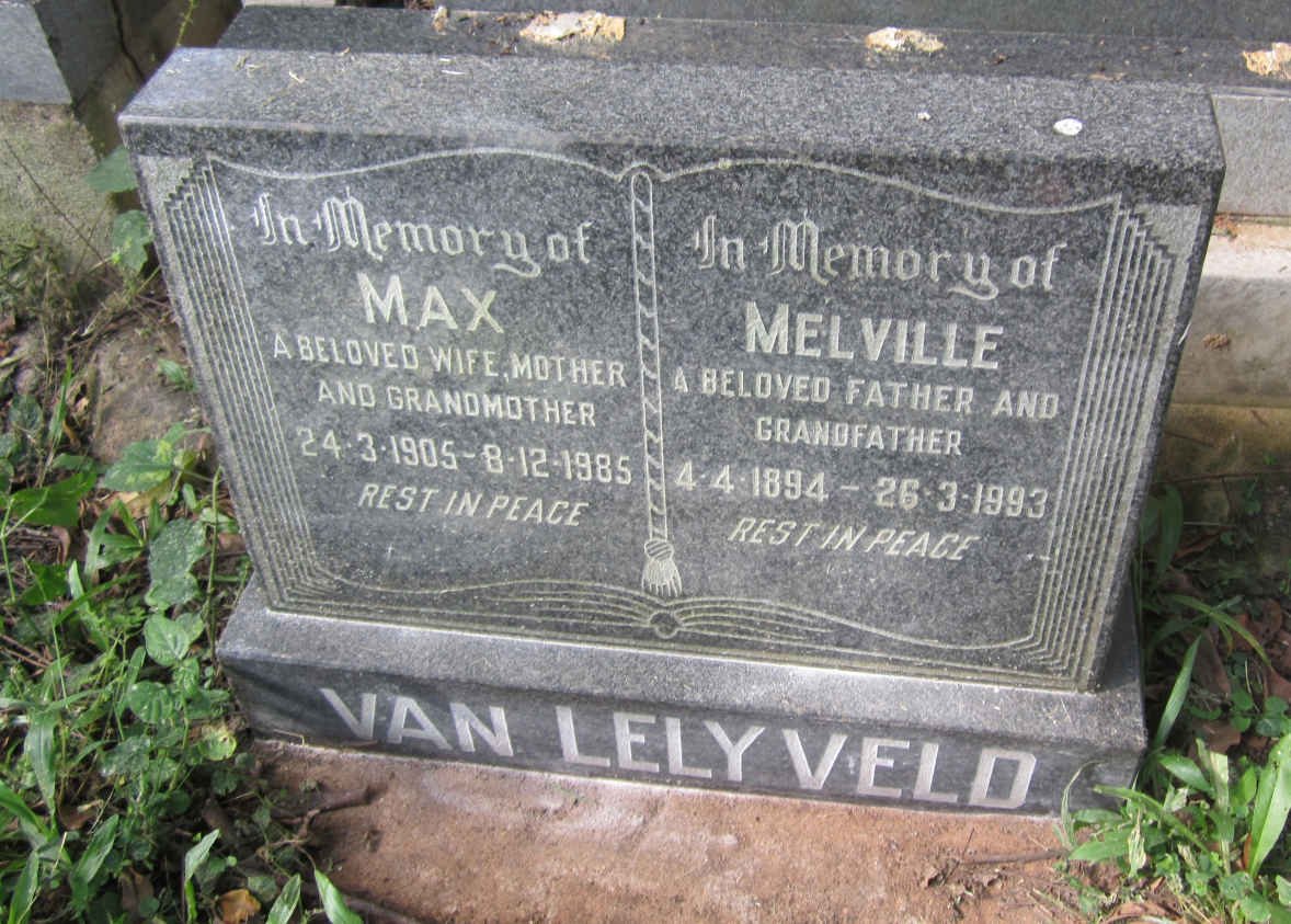 LELYVELD Margaretha Dorothy, van 1905-1985 :: VAN LELYVELD Melville 1894-1993