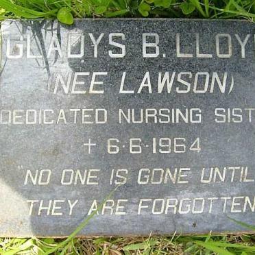 LLOYD Gladys B. nee LAWSON  -1964