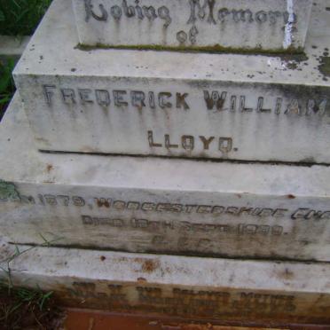 LLOYD Frederick William 1879-1939 &amp; Marie Noeline -1958