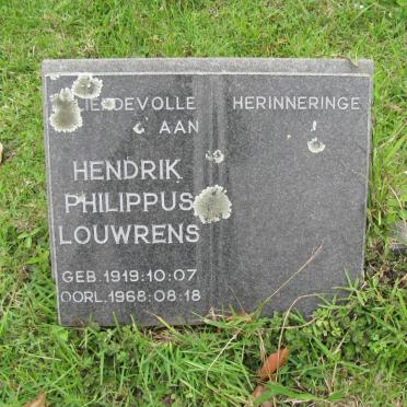LOUWRENS Hendrik Philippus 1919-1968