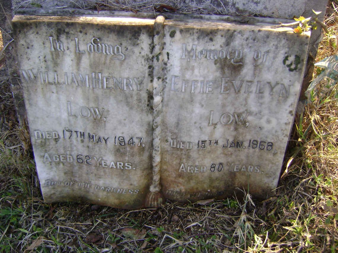 LOW William Henry -1947 Effie Evelyn -1968
