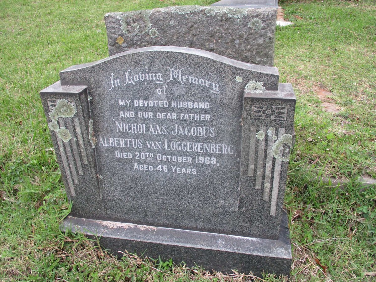 LOGGERENBERG Nicholaas Jacobus Albertus, van -1963