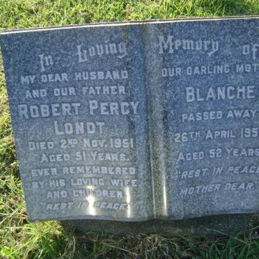 LONDT Robert Percy -1951 &amp; Blanche -1954