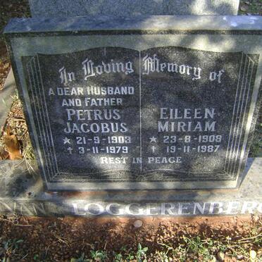 LOGGERENBERG Petrus Jacobus, van 1903-1979 &amp; Eileen Miriam 1908-1987