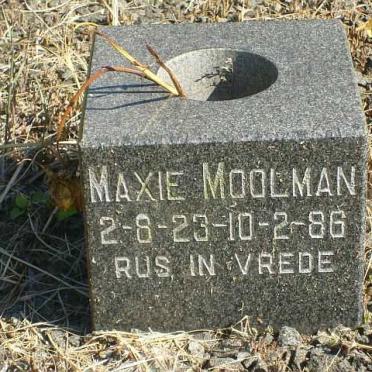 MOOLMAN Maxie 1923-1986