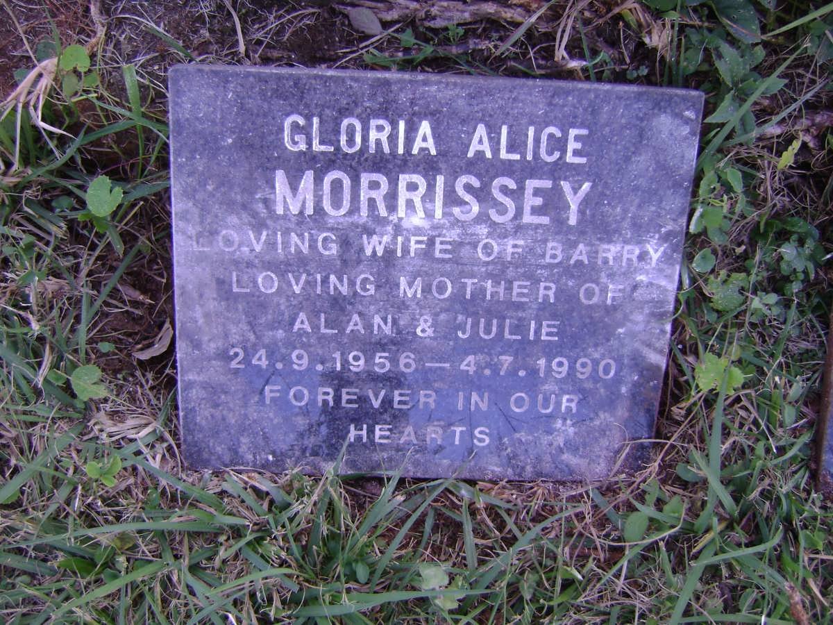 MORRISSEY William Aloysius -1948 :: MORRISSEY Maurice Benedict -1961 :: MORRISSEY Gloria Alice 1958-1990