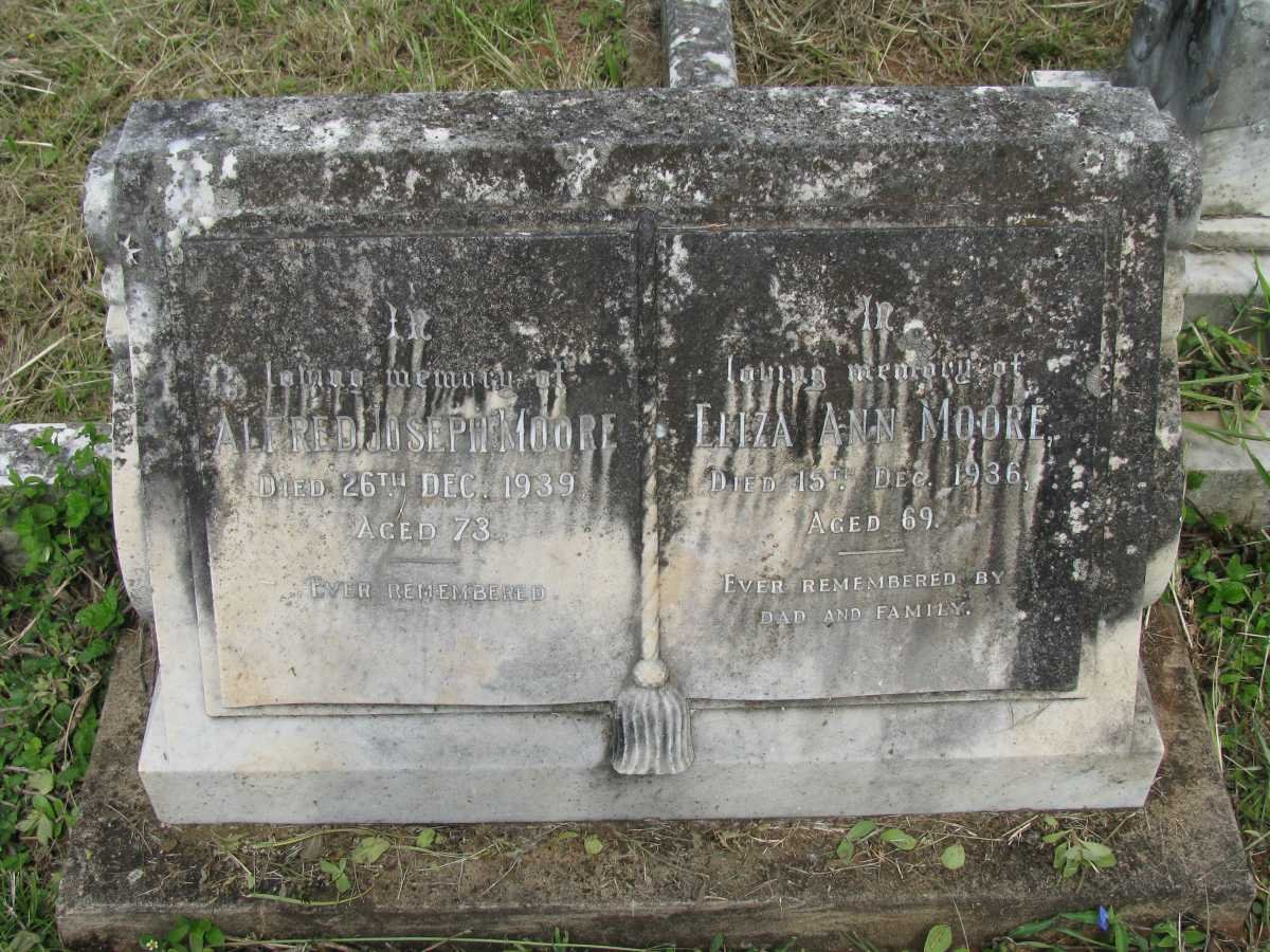 MOORE Alfred Joseph -1939 &amp; Eliza Ann -1936 :: THORNDICK Hilda -1955