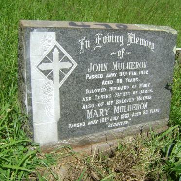 MULHERON John -1962 &amp; Mary -1963