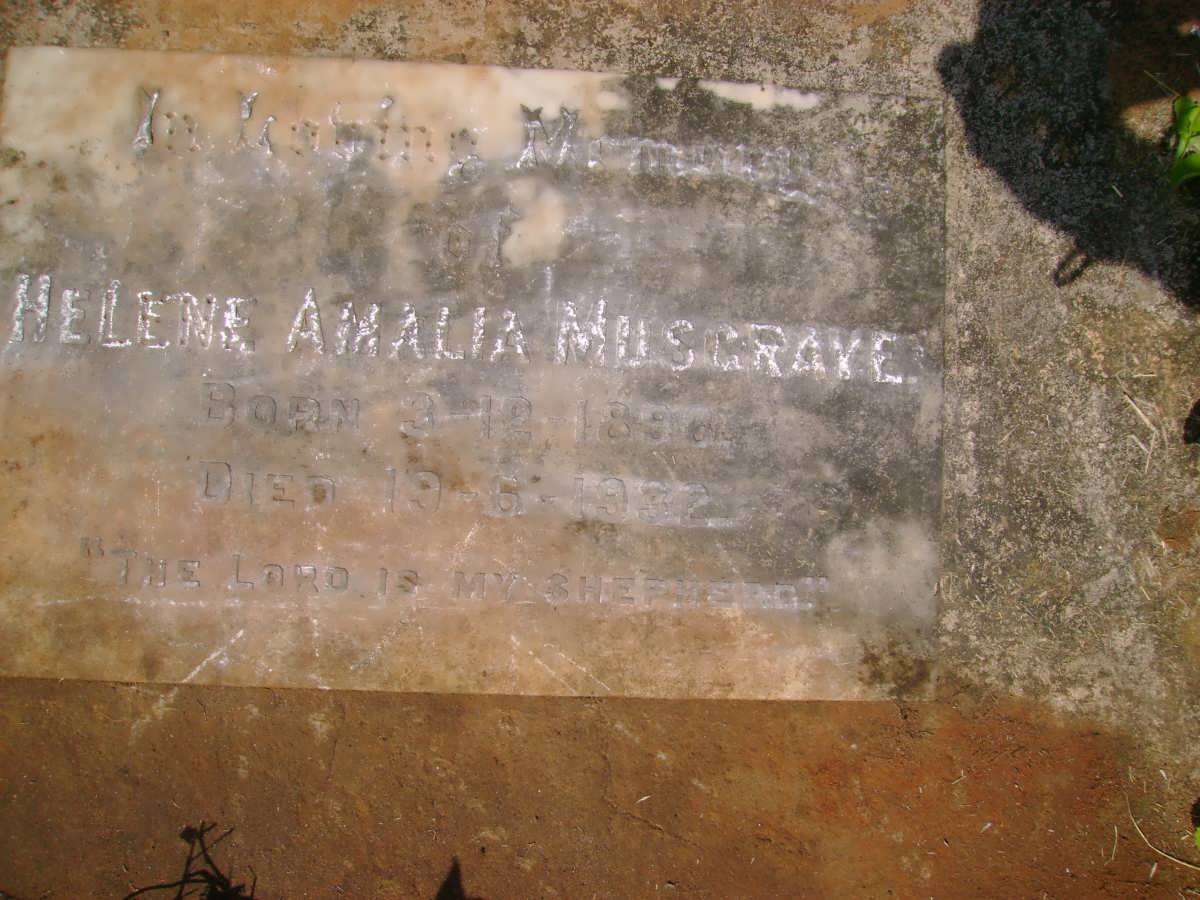 MUSGRAVE Helene Amalia 1890-1932