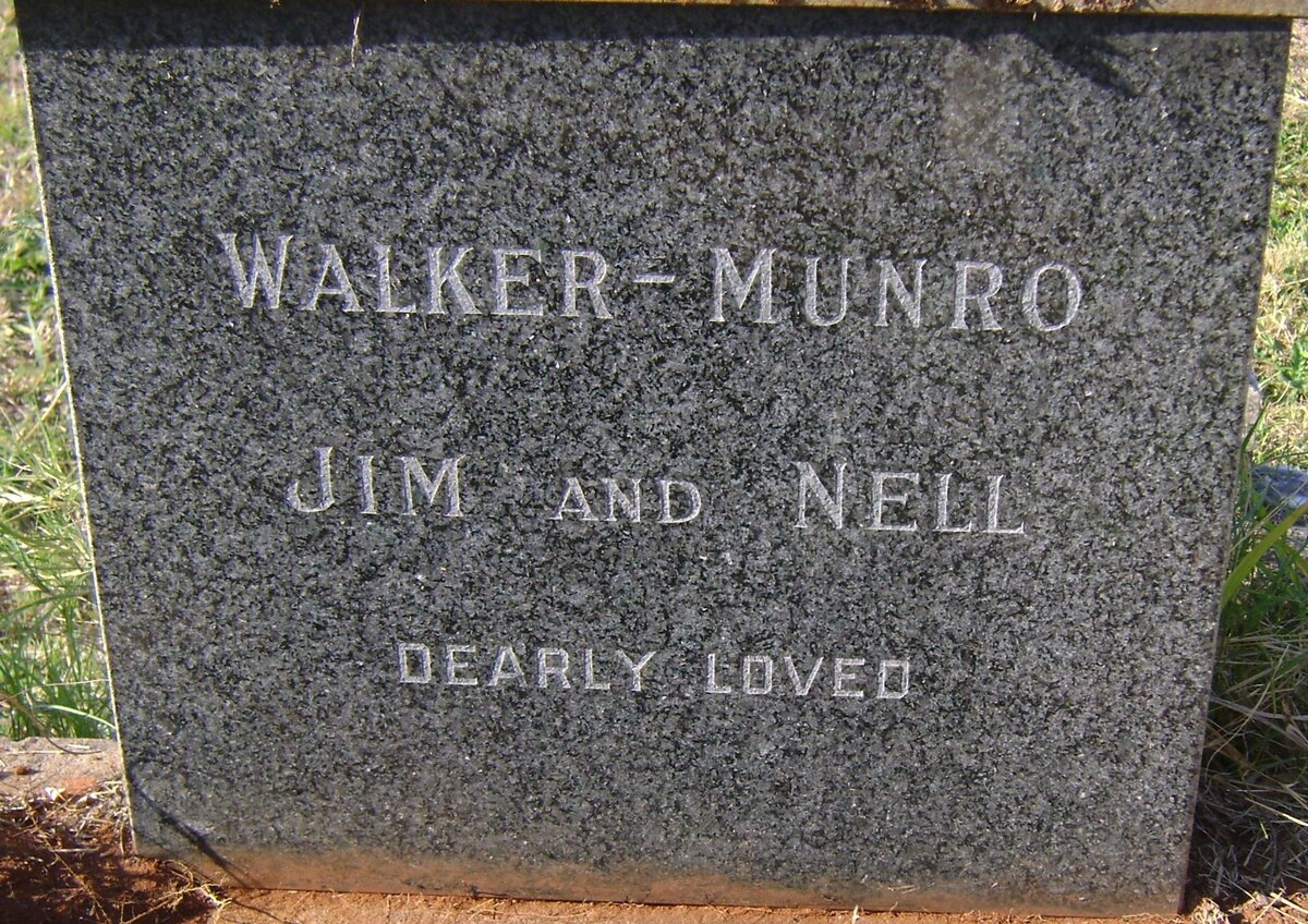 MUNRO James Walker -1924 &amp; Jane Helen -1945