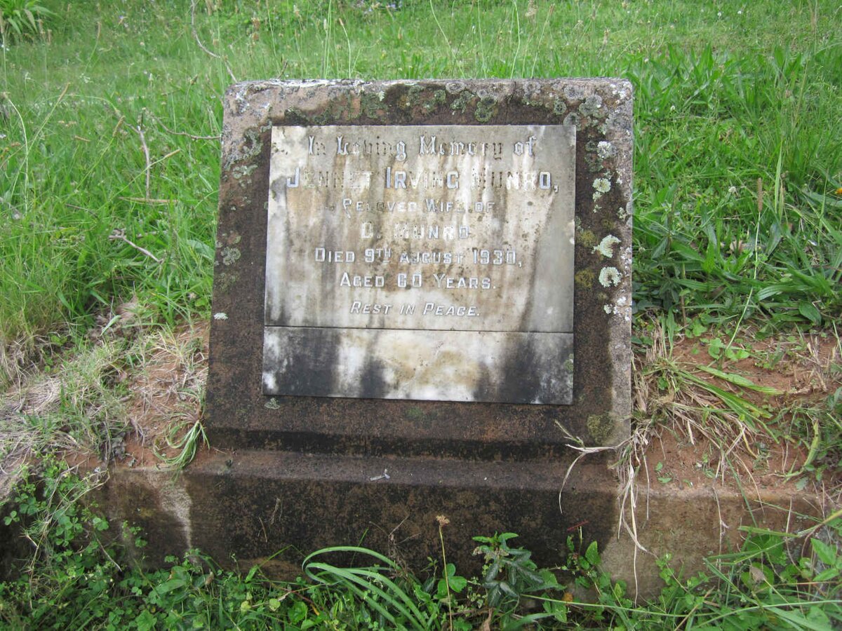 MUNRO Jennet Irving -1930