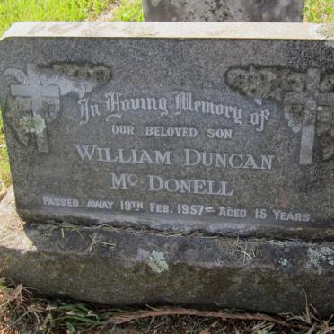 McDONELL William Duncan -1957