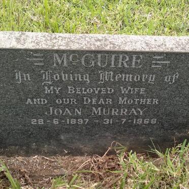 McGUIRE Joan Murray 1897-1968