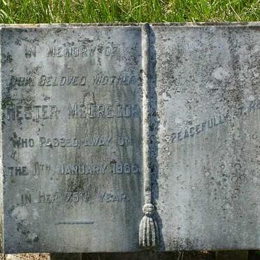 McGREGOR Hester -1966