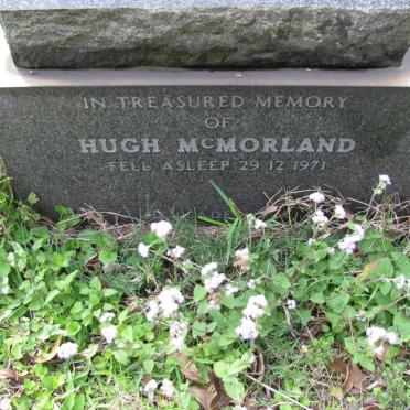 McMORLAND George -1952 &amp; Elizabeth -1958 :: McMORLAND Hugh -1971 