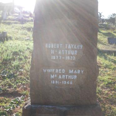 McARTHUR Robert Taylor 1877-1923 &amp; Winifred Mary 1881-1945 :: McARTHUR Jeanie 1907-1966