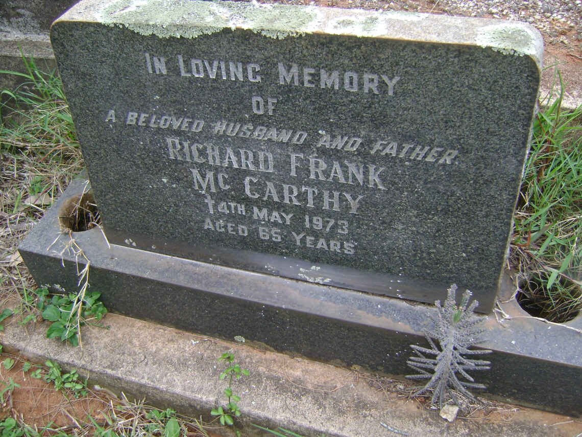 McCARTHY Richard Frank -1973