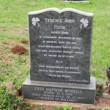 McNEILL Enid Daphne 1921-2014 :: FLUSK Terence John -1962