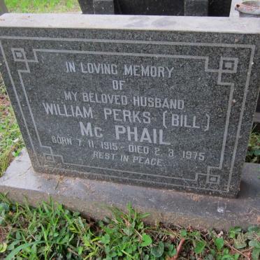 Mc PHAIL William Perks 1915-1975