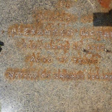 McRAE Alexander -1917 