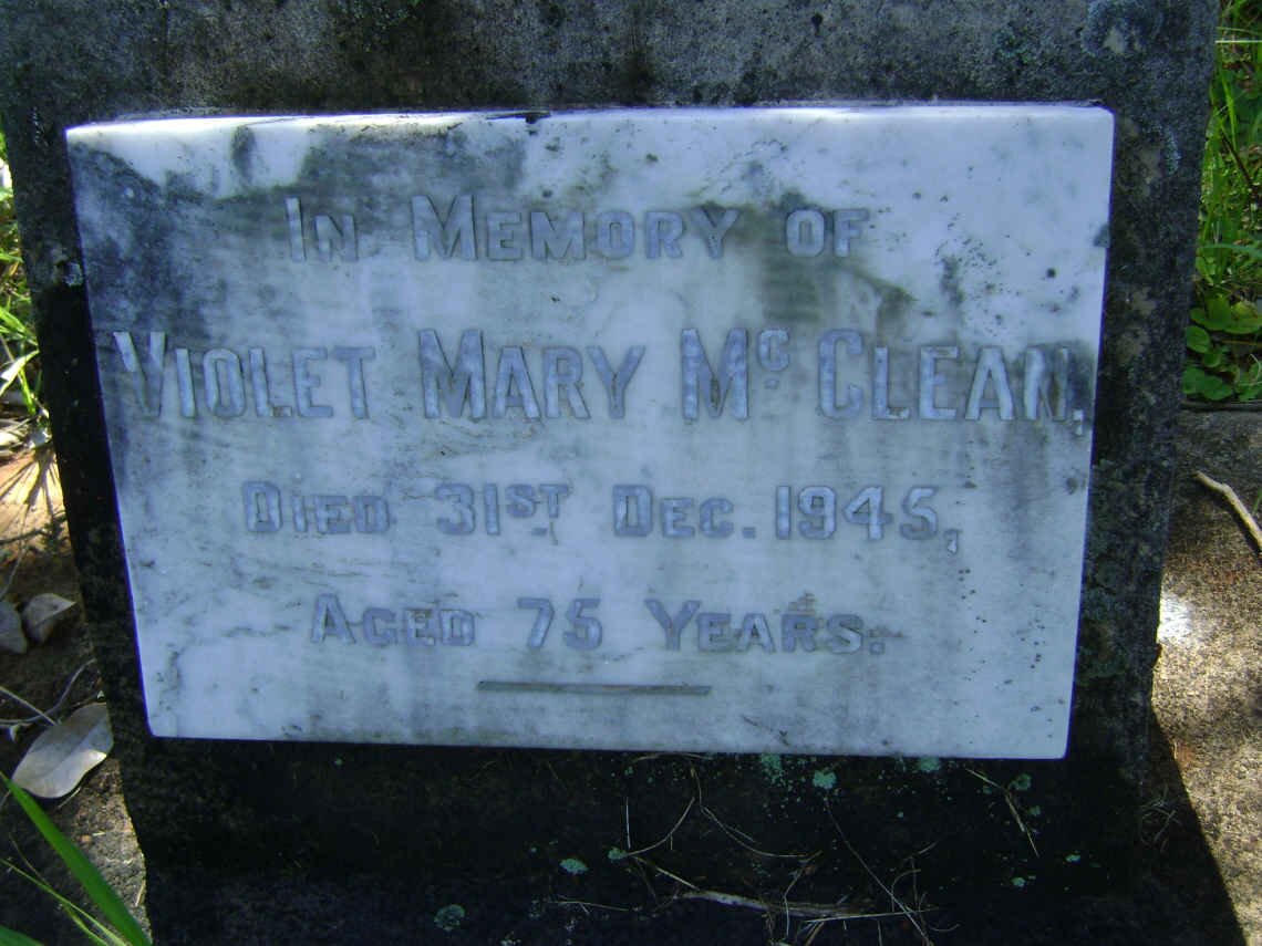 McCLEAN Violet Mary -1945