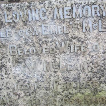 McLEAN Rebecca Emeli? -1935