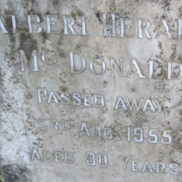 McDONALD Albert Herald -1955
