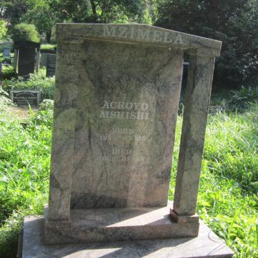 MZIMELA Acroyd Mshishi 1954-2002