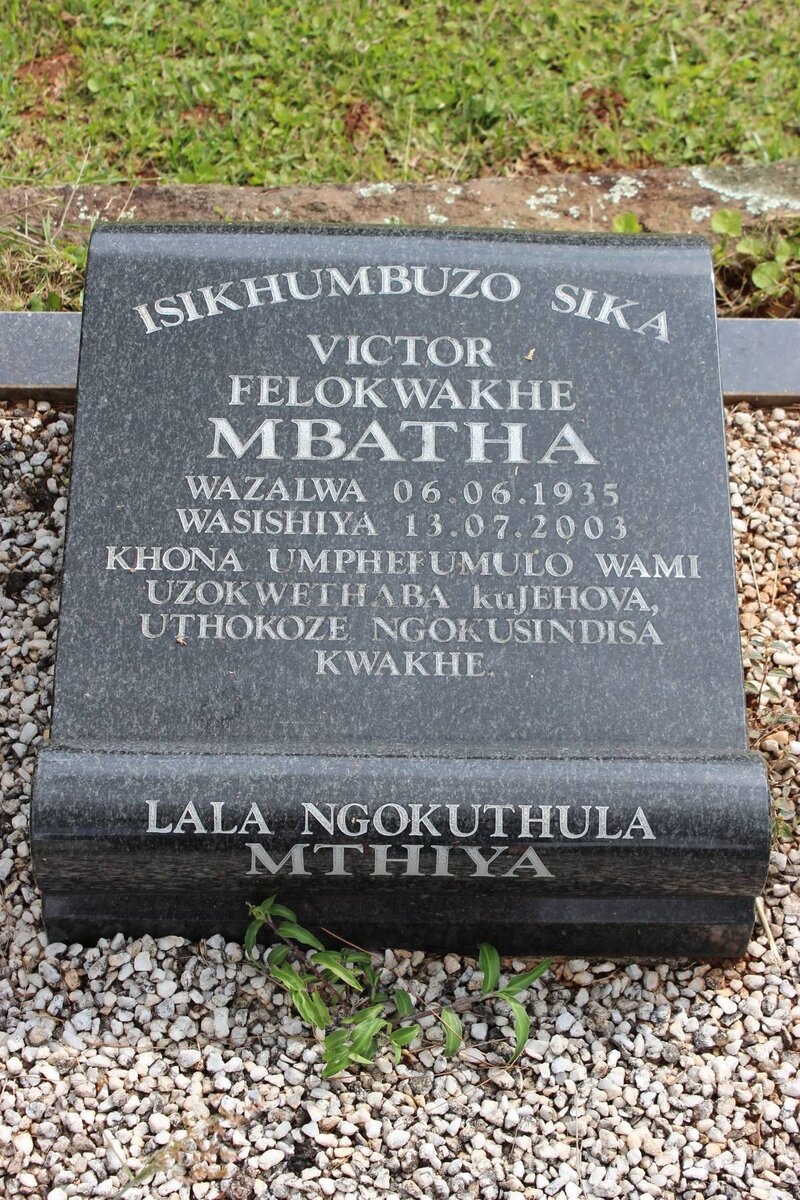 MBATHA Victor Felokwakhe 1935-2003