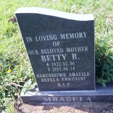 MBASELA Betty B. 1922-2005
