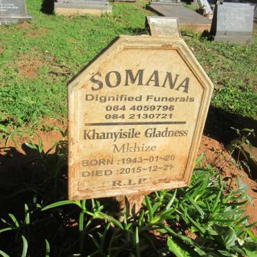 MKHIZE Khanyisile Gladness 1943-2015