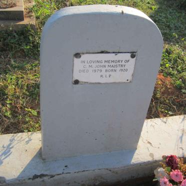 MAISTRY C.M. John 1920-1979