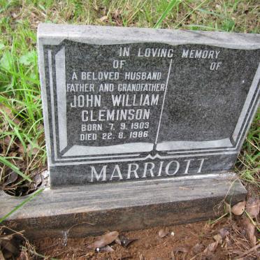 MARRIOTT John William Cleminson 1909-1986
