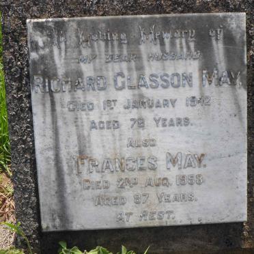 MAY Richard Glasson -1942 &amp; Frances -1953