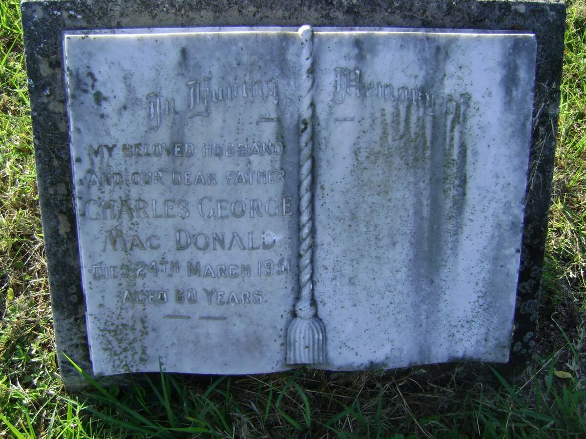 Mac DONALD Charles George -1951