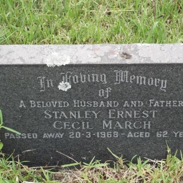 MARCH Stanley Ernest Cecil -1968