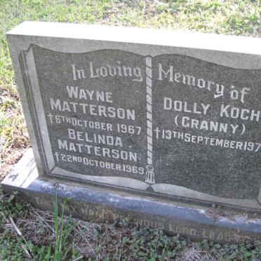 MATTERSON Wayne -1967 &amp; Belinda -1969 :: KOCH Dolly 1979