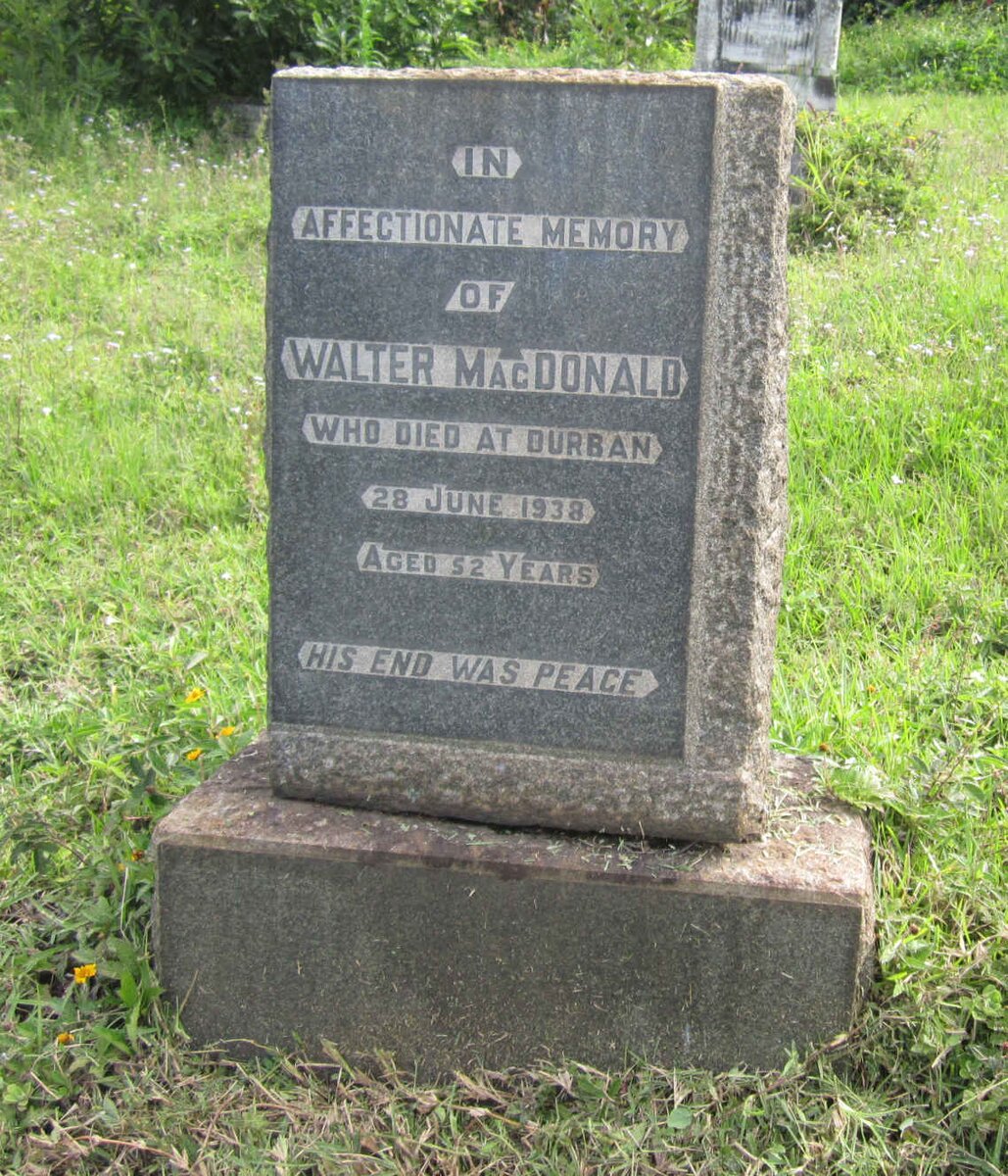 MacDONALD Walter -1938